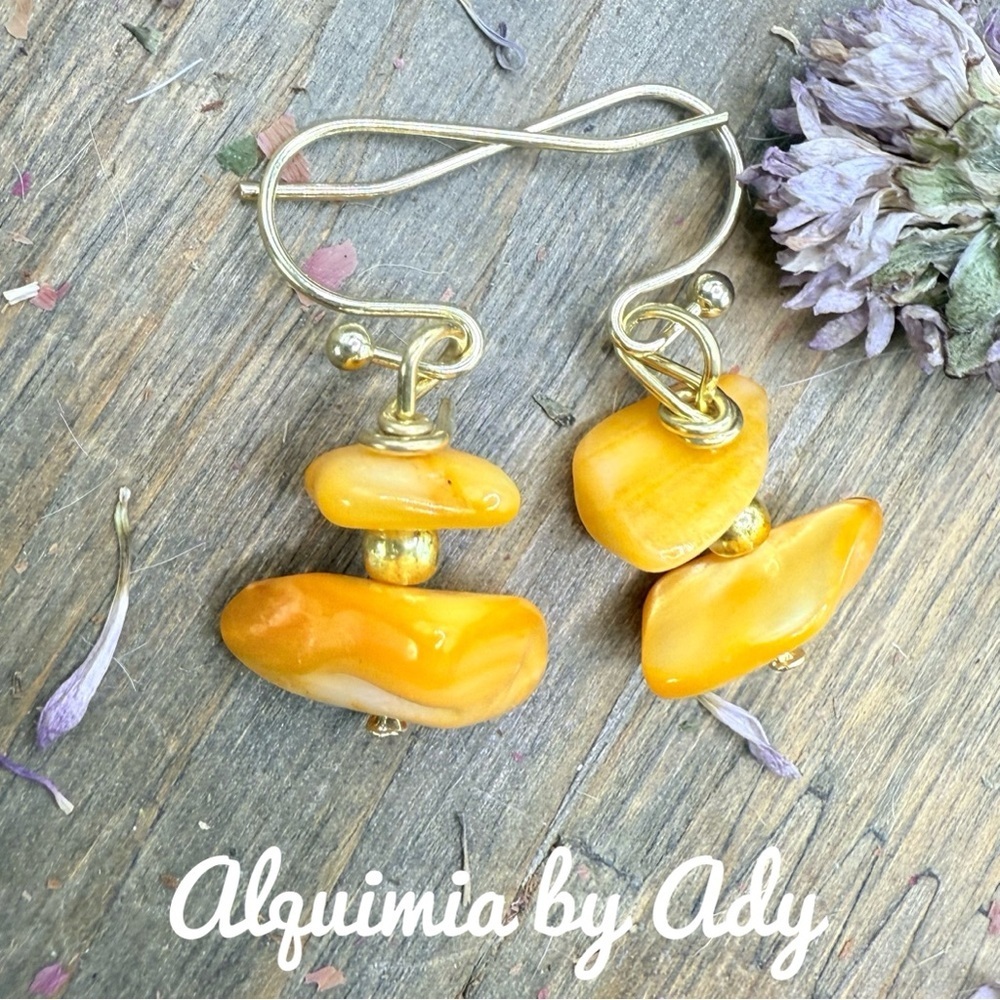 Alquimia Golden Yellow Jasper Earrings